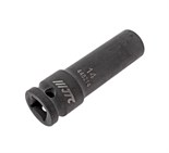 JTC-448214 - Головка торцевая 1/2" 14мм ударная глубокая L=82мм JTC - 
  6 граней, метрический размер. 
  Изготовлена из высококачественной хром-молибденовой стали. 
  Размер: 1/2&quot;х14 мм.
  Общая длина: 82 мм. 
  Количество в оптовой упаковке: 1 JTC-448214