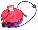 JTC-5649 - Удлинитель 15м для подачи воздуха, шланг d=8мм JTC - 
	Полиуритановый шланг, рассчитанный на давление до 300 psi.
	Автоматическое "втягивание".
	Простота установки: для крепления корпуса катушки понадобиться только отвертка.
	Направляющая к JTC-5649