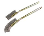 JTC-5116 - Щетка металлическая (прямая/изогнутая) 2 предмета JTC - 
Материал: нержавеющая сталь.
Размеры: #А – щетка прямая, длина 210 мм.: #В - щетка изогнутая, длина 220 мм.
Габаритные размеры: 290/100/20 мм. (Д/Ш/В)
Вес: 150 гр. JTC-5116