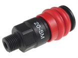 JTC-JW1071-20SMC - Переходник для компрессора 1/4" быстросъемный композитный с клапаном наружная резьба JTC - 
Материал: антистатический, коррозионностойкий полимерный композит.
Рабочее давление: 210 psi (15kgs)
Тип: JW1071-20SFC
Размер: 1/4" внешняя резь JTC-JW1071-20SMC