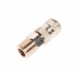 JTC-D40SMA - Переходник для компрессора M1/2" быстросъемный с клапаном наружная резьба JTC -  
Изготовлены из легированной стали. 
Рабочее давление: 20 кг. 
Тип: 40SMA.  
Размер: 1/2&quot; РТ male (европейский стандарт).  
Габаритные размеры: 60/20/2 JTC-D40SMA