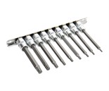 JTC-7123 - Набор насадок STAR PLUS 3/8" TP10-TP50 9 предметов JTC - 
Комплект Torx Plus (3/8" Dr.): TP10, TP20, TP25, TP30, TP40, TP45, TP50;
Длина головок: 100 мм. JTC-7123