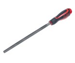 JTC-K8053S - Напильник квадратный 200мм №3 60 HRC JTC - Квадратный напильник JTC-K8053S со  средними зубьями имеет длину в 200 мм и прорезиненную анатомическую рукоятку с отверстием для подвешивания инструмента. JTC-K8053S