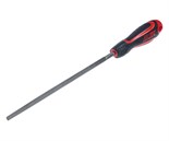 JTC-K8055R - Напильник круглый 200мм №2 60 HRC JTC - Круглый напильник JTC-K8055R с  грубыми зубьями имеет длину в 200 мм и прорезиненную анатомическую рукоятку с отверстием для подвешивания инструмента. JTC-K8055R