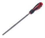 JTC-K8053R - Напильник круглый 200мм №3 60 HRC JTC - Круглый напильник JTC-K8053R со  средними зубьями имеет длину в 200 мм и прорезиненную анатомическую рукоятку с отверстием для подвешивания инструмента. JTC-K8053R
