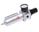 JTC-7265 - Фильтр-влагоотделитель 1/2” 16атм. 4000л/мин. с манометром JTC - 
Стальные стенки обеспечивают лучшую защиту;
Легкая установка и демонтаж;
Фильтр;
Регулятор;
Разъем: 1/2";
Температурный режим: 5-60&deg;C;
Давление на входе: 285 PSI, 20 к JTC-7265