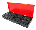 JTC-K4087 - Набор головок торцевых 1/2" (6-ти гранных 30-36мм/12-гранных 30-36мм) глубоких 8 предметов JTC - 
В комплекте:
Артикулы JTC-448230-36; головки ударные 1/2"" 6 граней: 30, 32, 34, 35, 36 мм. - 5 шт.
Артикулы JTC-448330-36; головки ударные 1/ JTC-K4087