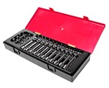 JTC-K3411 - Набор головок торцевых 3/8" TORX,HEX 41 предмет в кейсе JTC -  
  В комплекте:
 
  
   
    Артикулы JTC-33004-18: 3/8&quot; DR Цоколь (Звезда):. E4, E5, E6, E7, E8, E10, E11, E12, E14, E16, E18 - 11 шт.  
    Артикулы JTC-36004-18: 3/8& JTC-K3411