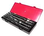 JTC-K1112 - Набор удлинителей плавающих под ключ 1/4",3/8",1/2" 11 предметов в кейсе JTC - 
  В комплекте:

  
  
    Артикулы JTC-5007-9: 1/4&quot; Плавающий удлинитель - 2&quot;, 4 &quot;, 6&quot; - 3 шт. 
    Артикулы JTC-3619-22: 3/8&quot; Плава JTC-K1112
