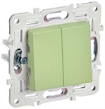 Выключатель 2-кл. SKANDY 10А SK-V04G мятный IEK SK-V20-0-10-K06 1835503