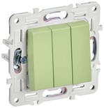 Выключатель 3-кл. SKANDY 10А SK-V11G мятный IEK SK-V30-0-10-K06 1835569