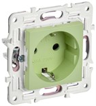 Розетка SKANDY 16А с заземл. защ. шторки SK-R04G мятный IEK SK-R14-16-K06 1836013