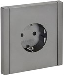 Розетка СП FORTE&PIANO FP513 16А с заземл. защ. шторки безвинт. крепл. сталь IEK FP-R14-16-1-K46 1853323