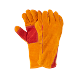 Краги спилковые сварщика пятипалые Siberia T12-11-RU Kevlar, арт. 1002 331002