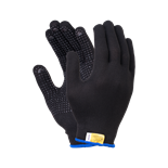 Перчатки нейлоновые с ПВХ  Manipula Микрон MG-112 (TNG-28), арт.1418 черные 00010013756