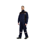 Костюм рабочий Практик-1, куртка+ полукомбинезон, темно-синий+черный 03172