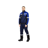 Костюм рабочий Виват New, куртка+брюки, темно-синий+черный+василек 174688
