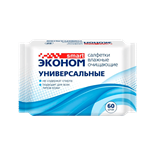Салфетки влажные 60 шт. с Антибактериальным эффектом, без клапана 15536