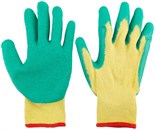 Перчатки х/б со вспененным латексным покрытием 10дюйм MOS 12475М 1948099