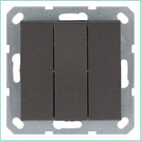 Выключатель 3-кл. 10А IP20 механизм мокко Jasmart G3031Z 1944944