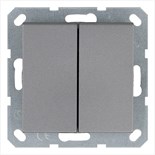 Переключатель перекрестный 2-кл. 10А IP20 механизм алюм. Jasmart G3014S 1944989