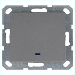 Выключатель 1-кл. 10А IP20 с подсветкой механизм алюм. Jasmart G3011NS 1944923