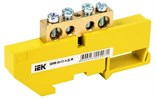Шина PE "земля" на DIN-изол. ШНИ-8х12-4-Д-Ж IEK YNN10-812-4D-K05 1037437