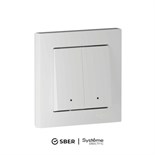 Выключатель 2-кл. AtlasDesign Smart 10А (сх. 5) L+N с подсветкой Zigbee механизм бел. SE ATN000153Z 1955213