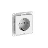 Розетка AtlasDesign 16А с заземл. быстрозажим. клем. механизм бел. SE ATN000143S 1948543