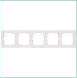 Рамка 5-м G-Classic бел. глянцевый Jasmart G1005W 1945107