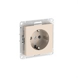 Розетка AtlasDesign 16А с заземл. быстрозажим. клем. механизм беж. SE ATN000243S 1948542