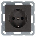 Розетка 1-м Shuko 16А IP20 с заземл. защ. шторки механизм мокко Jasmart G5501Z 1945126