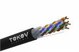 Кабель витая пара U/UTP 4х2х24AWG(0.51мм) кат.5E PE TOKOV PRO Fluke tested (м) TOKOV Eletrcic TKP-C05-U42-5E-305-OD 1980881