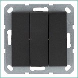 Выключатель 3-кл. 10А IP20 механизм антрацит Jasmart G3031B 1944942