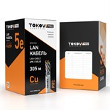 Кабель витая пара F/UTP 4х2х24AWG(0.51мм) кат.5E PVC TOKOV PRO Fluke tested (м) TOKOV Eletrcic TKP-C06-F42-5E-305-PVC 1980880