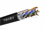 Кабель витая пара F/UTP 4х2х24AWG(0.48мм)+тросс кат.5E PE Fluke tested (м) TOKOV Eletrcic TKE-C05-F/UTP-42-5E-305-ODC 1980915
