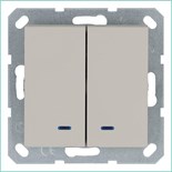 Выключатель 2-кл. 10А IP20 с подсветкой механизм тауп Jasmart G3023NT 1944939
