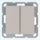 Переключатель проходной 2-кл. 10А IP20 механизм тауп Jasmart G3022T 1945011