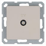 Розетка телевизионная оконечная TV Ф9.5мм механизм тауп Jasmart G6001T 1945183