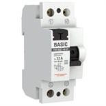 Выключатель дифференциального тока (УЗО) 2п 32А 30мА (электрон.) Basic EKF elcb-2-32-30e-sim 1345253