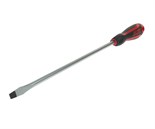 JTC-7637 - Отвертка шлицевая SL 8.0х250мм усиленная (сталь Cr-Mo) JTC - 
Материал: 8NCM8660.
Стержень отвертки стальной. Покрыт сатин-хромом, жало оксидировано.
Рукоятка имеет треугольную форму. Изготовлена из двухкомпонентного материала (РР + TPV). Об JTC-7637