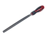 JTC-K8055T - Напильник трехгранный 200мм №2 60 HRC JTC - Треугольный напильник JTC-K8055T с  грубыми зубьями имеет длину в 200 мм и прорезиненную анатомическую рукоятку с отверстием для подвешивания инструмента. JTC-K8055T