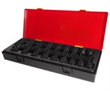 JTC-K4181 - Набор головок торцевых 1/2" 60мм ударных 18 предметов в кейсе JTC - 
В комплекте:
Артикулы JTC-446025-60; головки ударные TORX 1/2"": Т25, Т27, Т30, Т40, Т45, Т50, Т55, Т60 - 8 шт.
Артикулы JTC-446105-19; головки ударные HEX 1/2"":  H5, H6, JTC-K4181