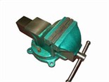 Тиски 125 мм слесарные поворотные чугунные зеленые SKRAB 12 кг 25431 25431