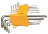 Ключи TORX Т10-Т50 набор 9 шт хром-ванадиевая сталь SKRAB 44715 44715