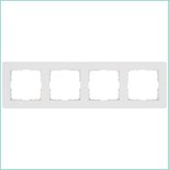 Рамка 4-м G-Flex бел. глянцевый Jasmart G1104W 1945090