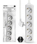 Удлинитель 5х7м с заземл. 10А 3х1.5 TOKOV LIGHT TKL-C01-BU5-7-1.5-Z 1909850
