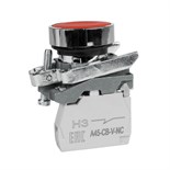Кнопка OptiSignal D22 C4-P-401 красн. металл 1НЗ XB4BA42 КЭАЗ 332168 1739175