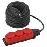 Удлинитель силовой UK-3e-3x1.5-30m-IP44(KG) с заземлением 3 розетки каучук 30м КГ 3х1.5кв.мм IP44 Эра Б0057582 1699055
