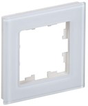 Рамка 1-м BRITE РУ-1-2-БрБ стекло бел. IEK BR-M12-G-K01 1679809